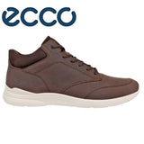 Ecco Irving Mid Cut Mocha Laced Shoe Brown