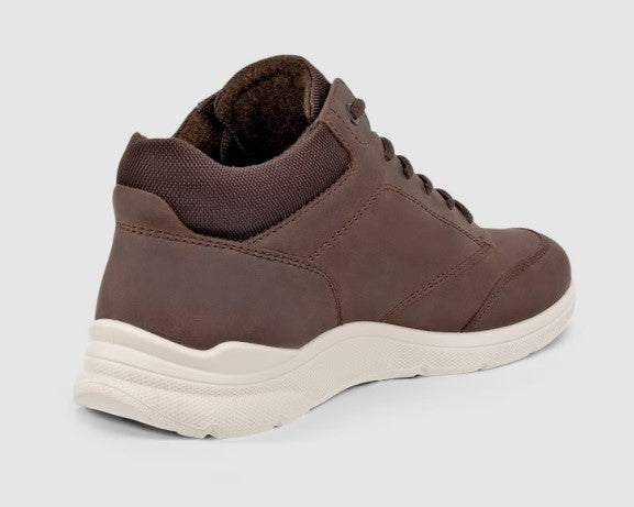 Ecco Irving Mid Cut Mocha Laced Shoe Brown