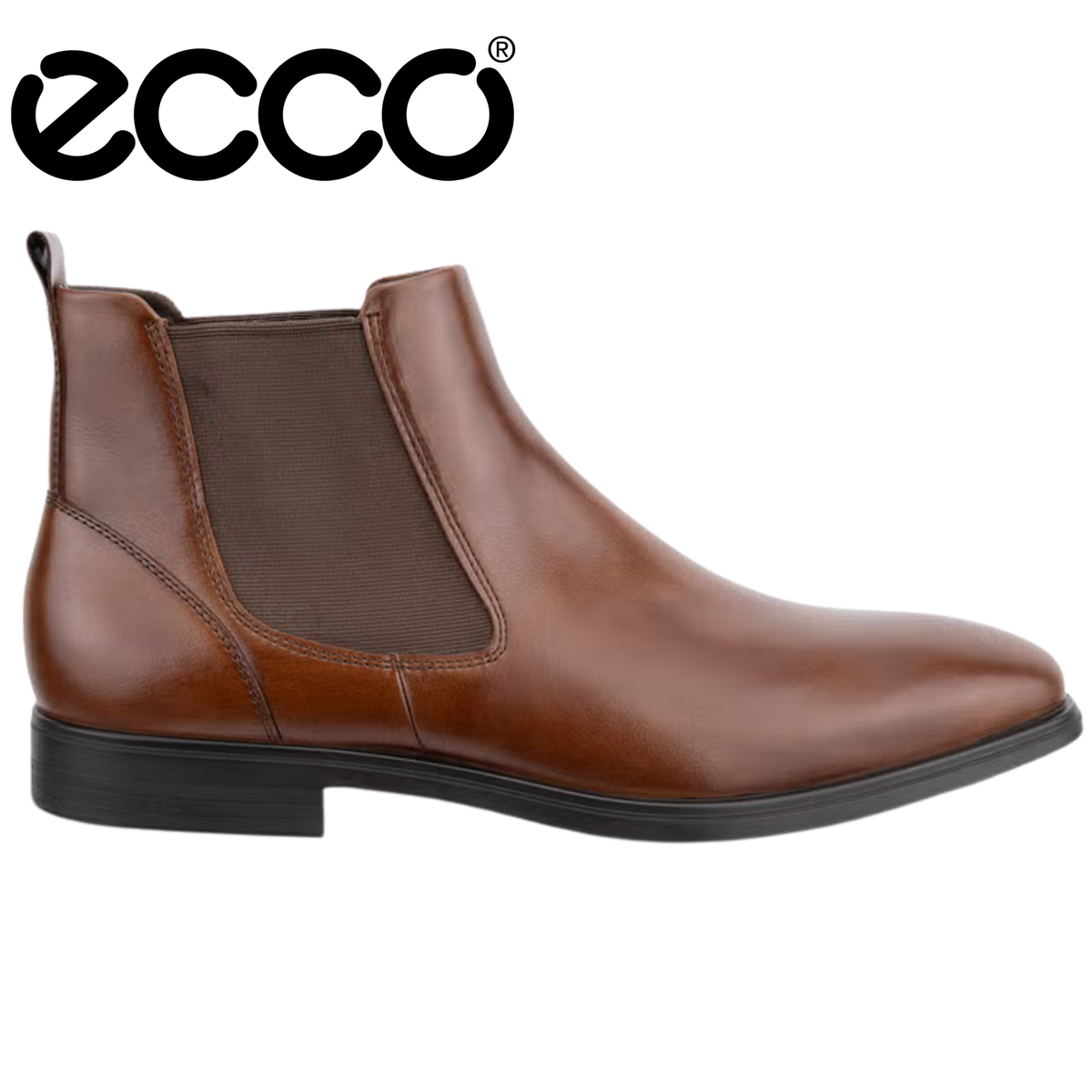 Ecco Melbourne Chelsea Camel Boot Brown
