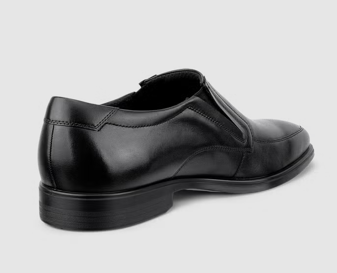 Ecco Melbourne Slip On Leather Shoe Black
