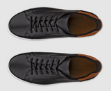 Ecco Soft 7 Leather Black & White Shoe Black