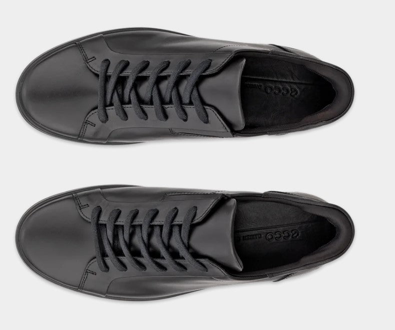 Ecco Soft 7 Black Black Lace Shoes Black