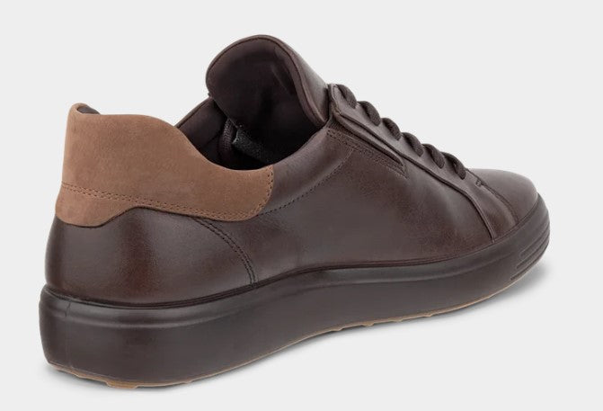 Ecco Soft 7 Mocha Laced Shoe Brown
