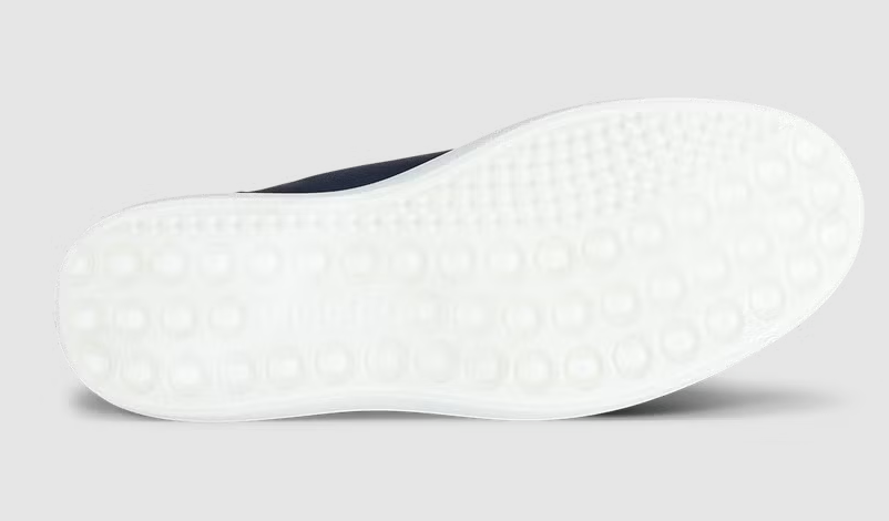 Ecco Soft 7 Marine Leather Trainers Navy