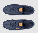 Ecco Soft 7 Marine Leather Trainers Navy