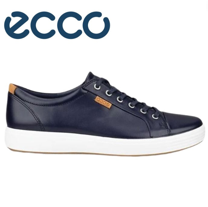 Ecco Soft Vii Laced Night Sky Shoes Navy