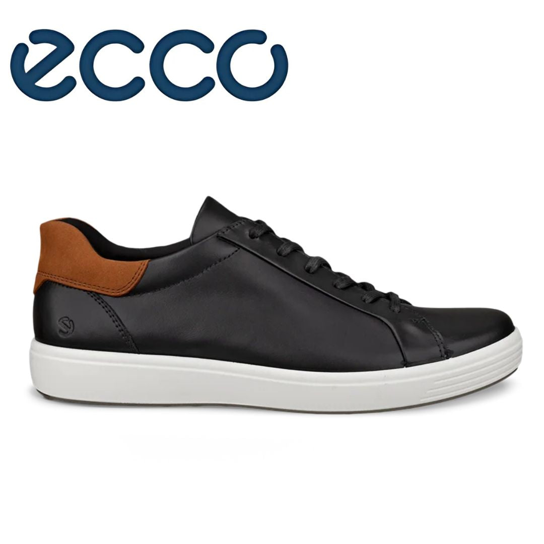 Ecco Soft 7M Laced Black Shoe Black – Kingsize Ireland