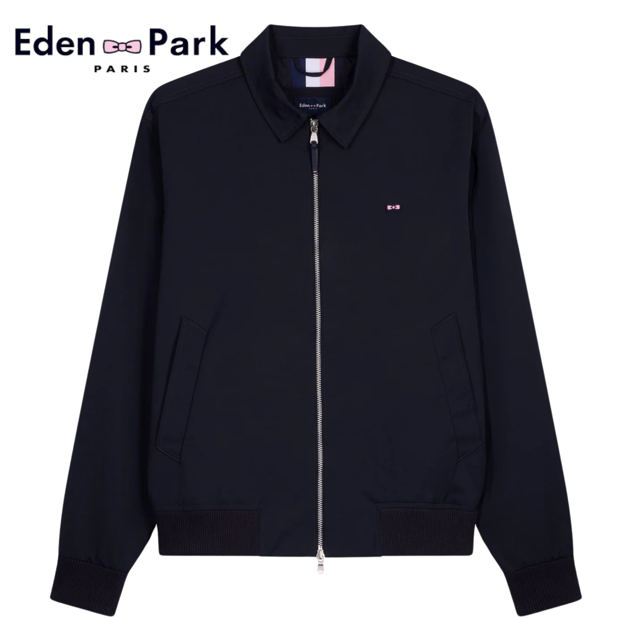 Eden Park Collared Harrington Jacket Navy