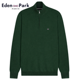 Eden Park Edinburgh 1/4 Zip Bottle Knit Green