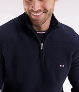 Eden Park Edinburgh Quarter Zip Knit Navy