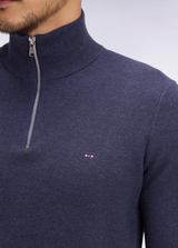 Eden Park Honeycomb 1/4 Zip Navy Sweater Navy