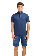 Eden Park Marine Rose Tipped Polo Blue