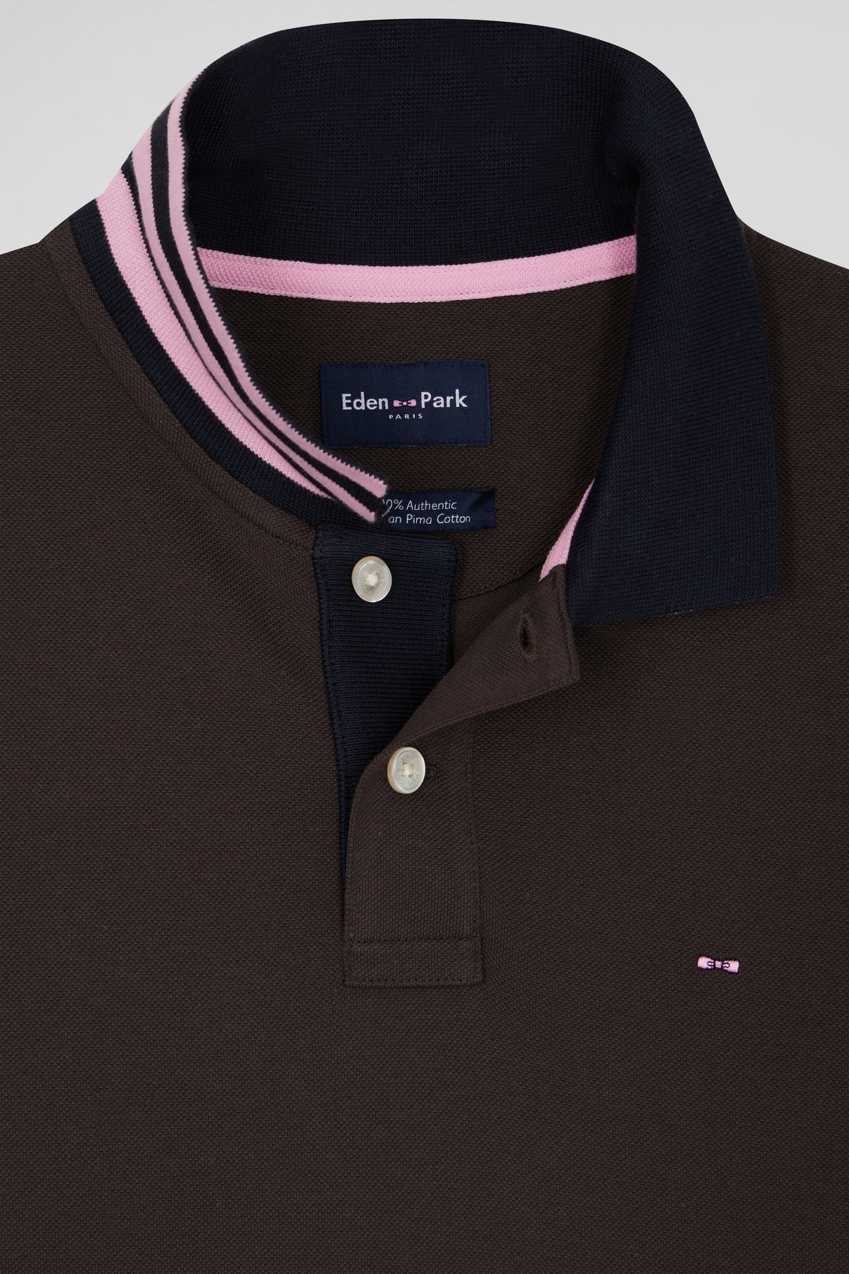 Eden Park Capitanie Fudge Polo Shirt Brown