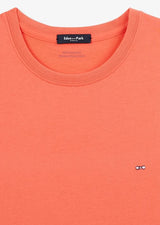 Eden Park Classic Crew Neck Salmon Tee Pink