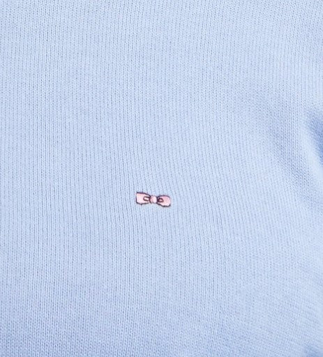 Eden Park Crew Neck Cotton Sky Blue Knit Blue