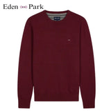 Eden Park Cotton Crew Neck Wine Knit Wine