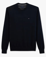 Eden Park Crew Neck Cotton Navy Knit Navy