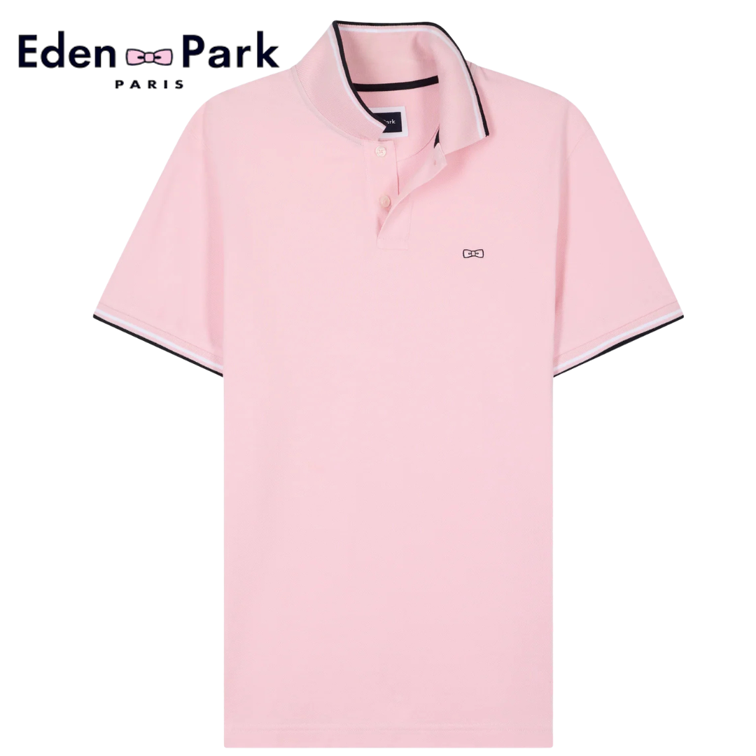 Eden Park Decal Pink Polo Pink