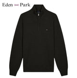 Eden Park Edinburgh 1/4 Zip Bottle Knit Green