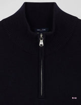 Eden Park Edinburgh Quarter Zip Knit Navy