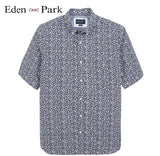 Eden Park Exclusive Floral Print Shirt Navy
