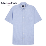 Eden Park Zodiac Gingham Check Shirt Blue
