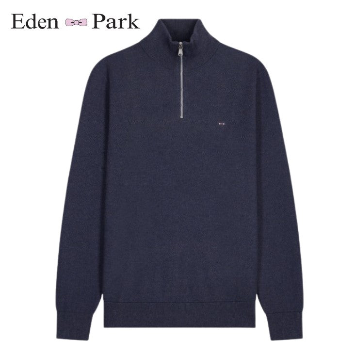 Eden Park Honeycomb 1/4 Zip Navy Sweater Navy