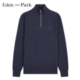 Eden Park Honeycomb 1/4 Zip Navy Sweater Navy