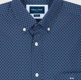 Eden Park Micro Bow Print Navy Shirt Navy