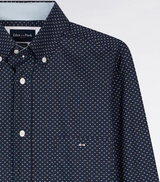 Eden Park Microprint Navy Shirt Navy