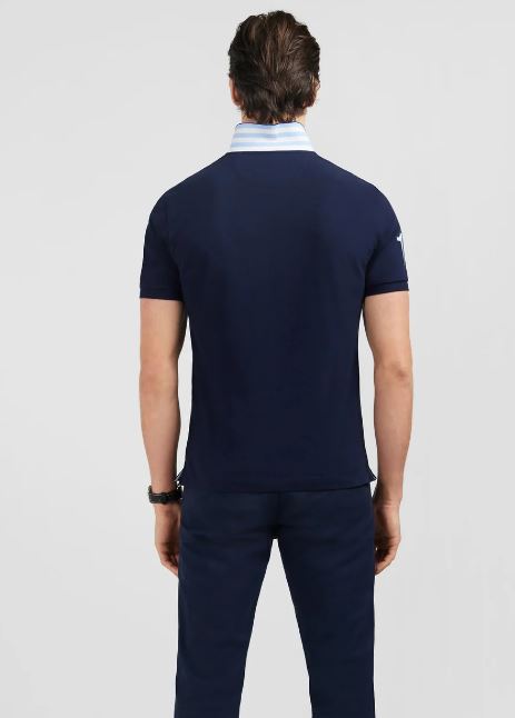 Eden Park Number 10 Navy Polo Shirt Navy