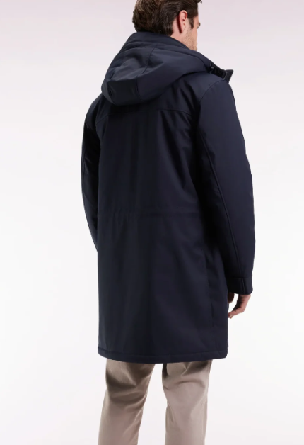 Eden Park Percy Navy Parka Jacket Navy
