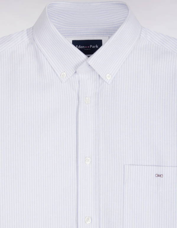 Eden Park Classic Stripe Grey Shirt Grey