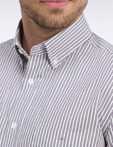 Eden Park Navy & Pink Stripe Shirt Navy