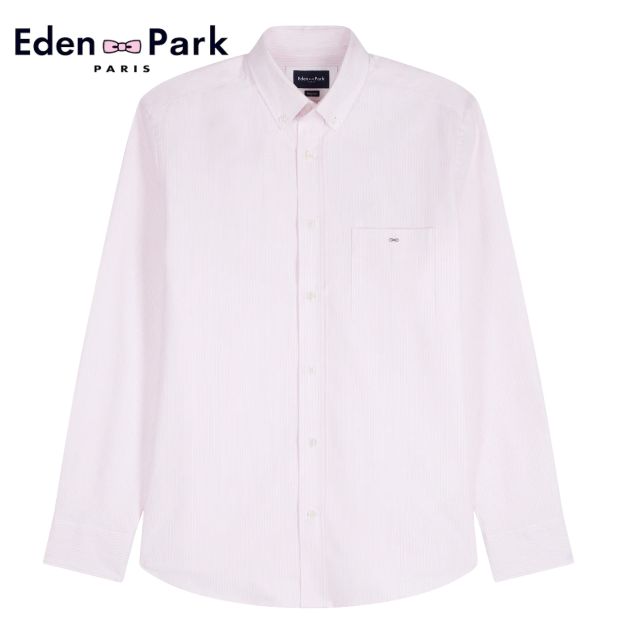 Eden Park Classic Stripe Pink Shirt Pink