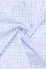 Eterna Rose And Blue Checkered Shirt Blue