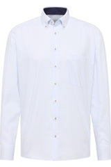 Eterna Rose And Blue Checkered Shirt Blue