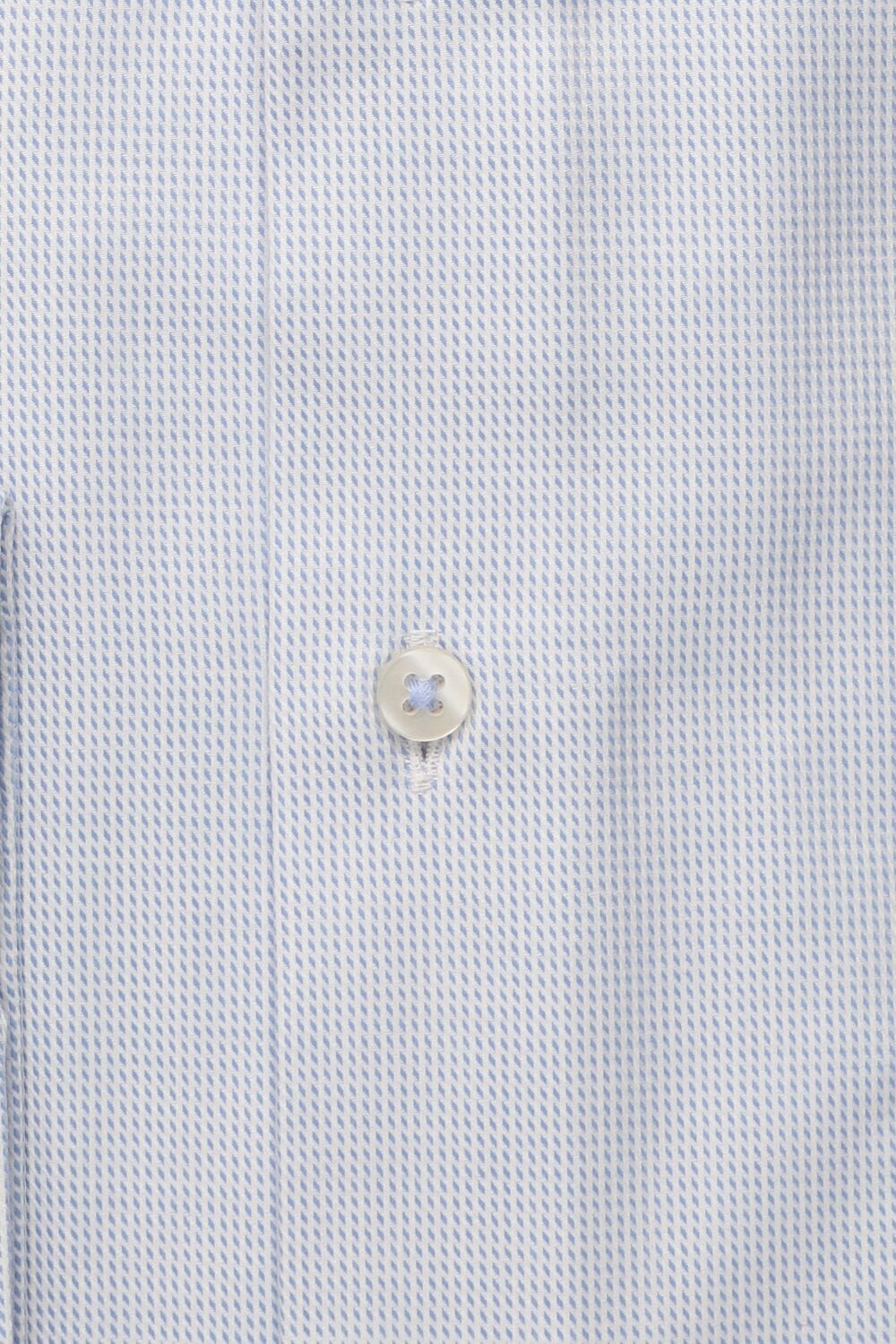 Eterna Light Blue Textured Twill Shirt Blue