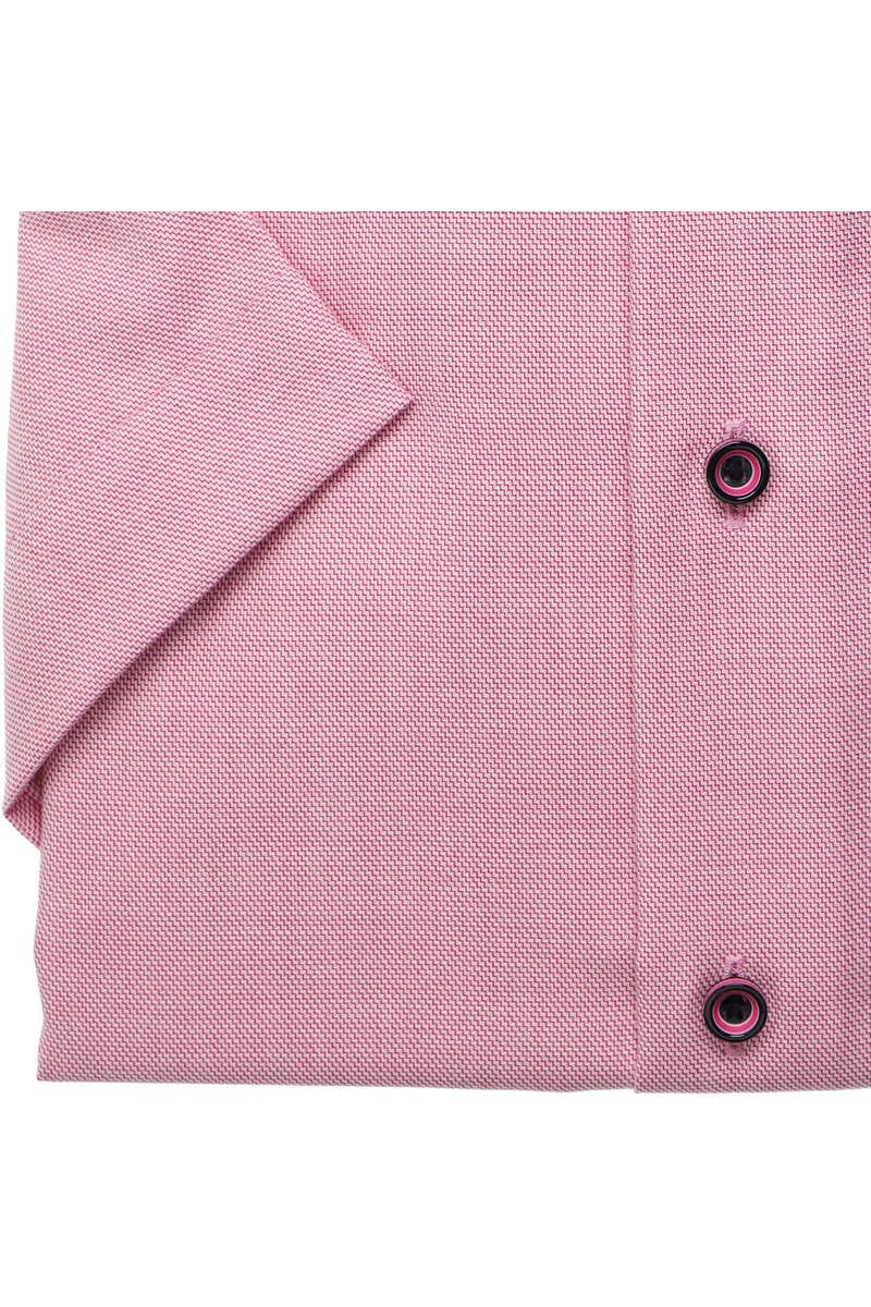 Eterna Pink Twill Short Sleeve Shirt Pink