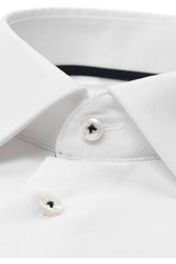 Eterna White Twill L/S Formal Shirt White