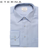 Eterna Light Blue Textured Formal Shirt Blue