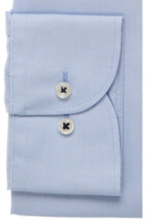 Eterna Light Blue Textured Formal Shirt Blue