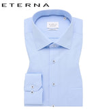 Eterna Light Blue Aqua Ton Formal Shirt Blue