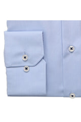 Eterna Light Blue Aqua Ton Formal Shirt Blue