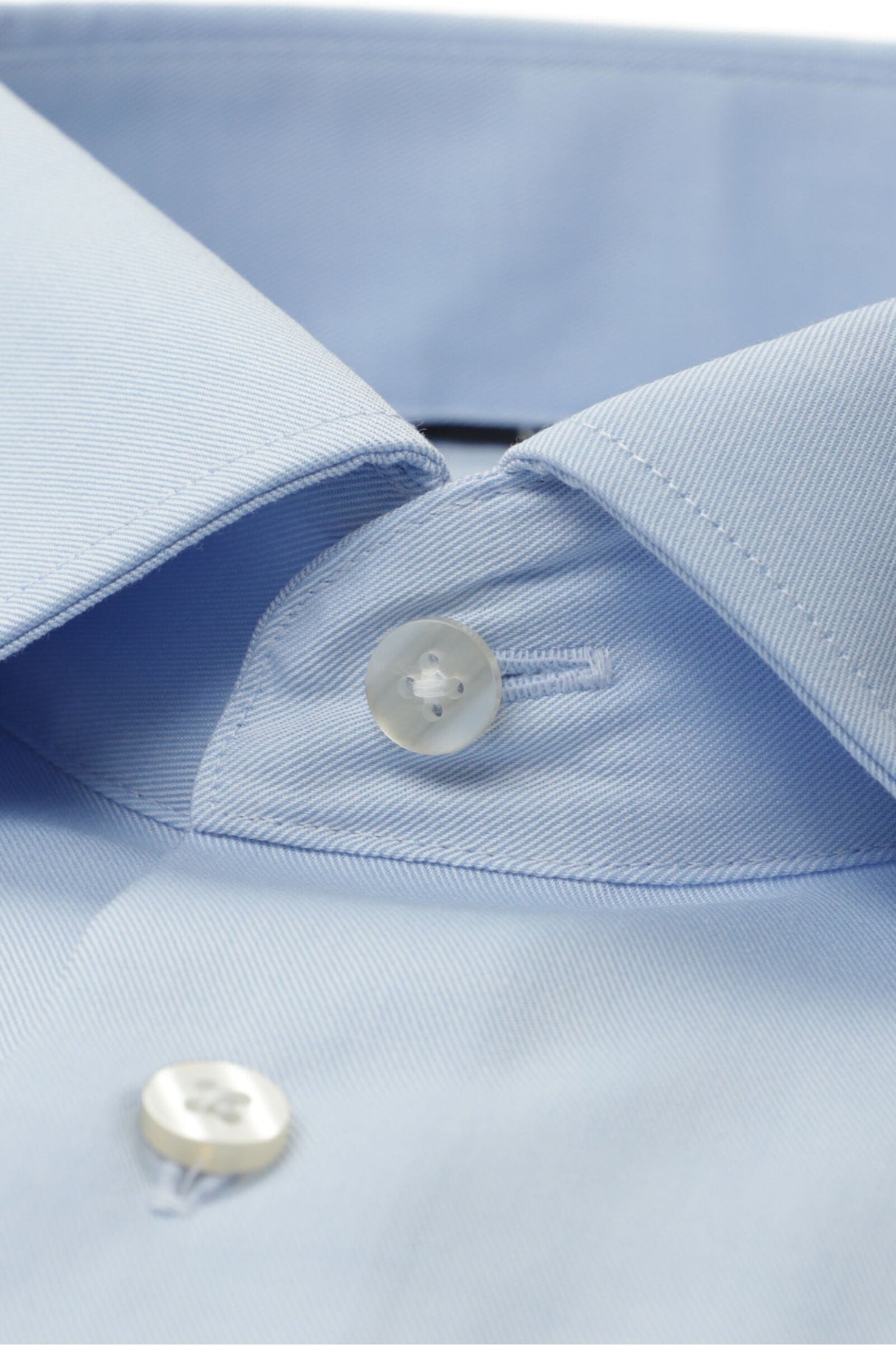 Eterna Twill Classic Blue Shirt Blue