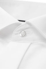 Eterna White Twill Double Cuff Shirt White