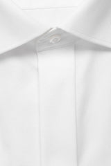 Eterna White Twill Double Cuff Shirt White