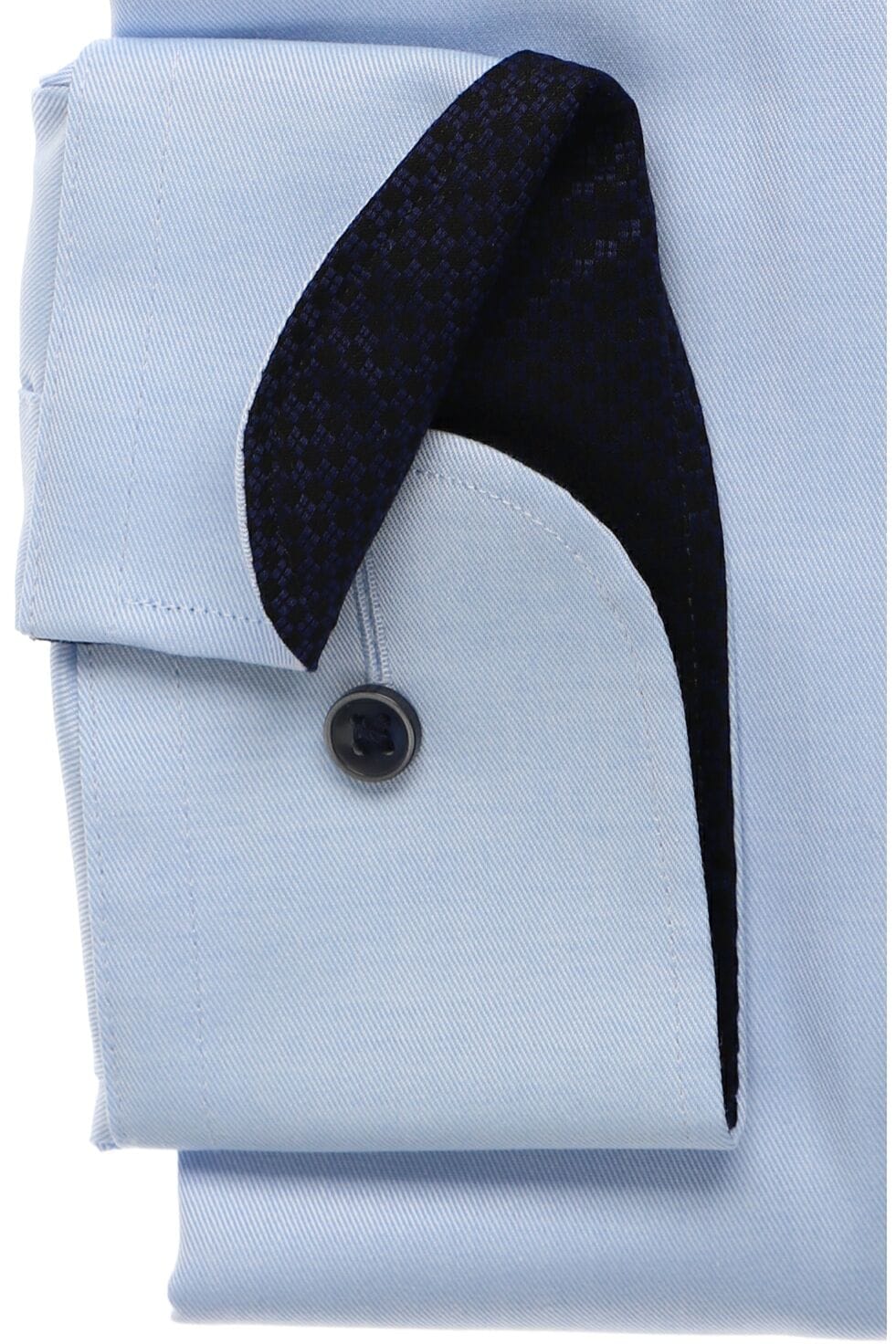 Eterna Light Blue With Navy Trim Shirt Blue