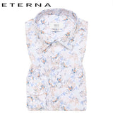 Eterna 1863 Floral Bird Print Shirt White