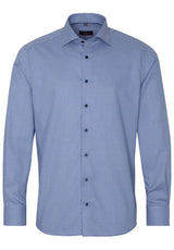 Eterna Blue & Navy Print Shirt Blue